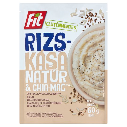 Fit raňajkové ryžové kaše s inulínom a chia semienkami 60 g