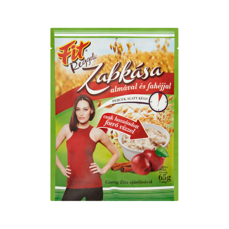 Fit raňajková ovsená kaša s jablkom a škoricou 65 g