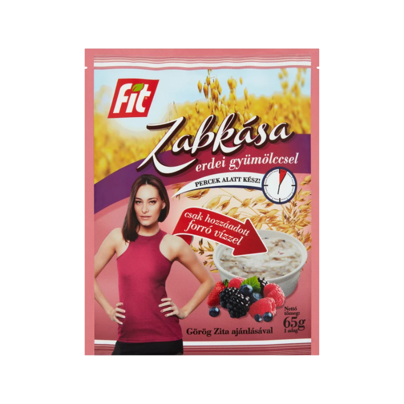 Fit raňajková ovsená kaša s lesným ovocím 65 g