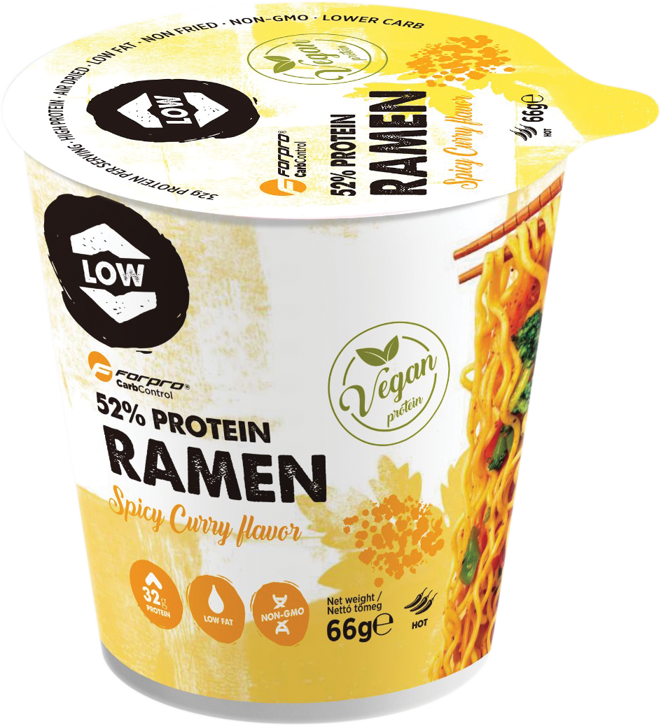 Forpro 52% proteín ramen pikantná kari 66 g