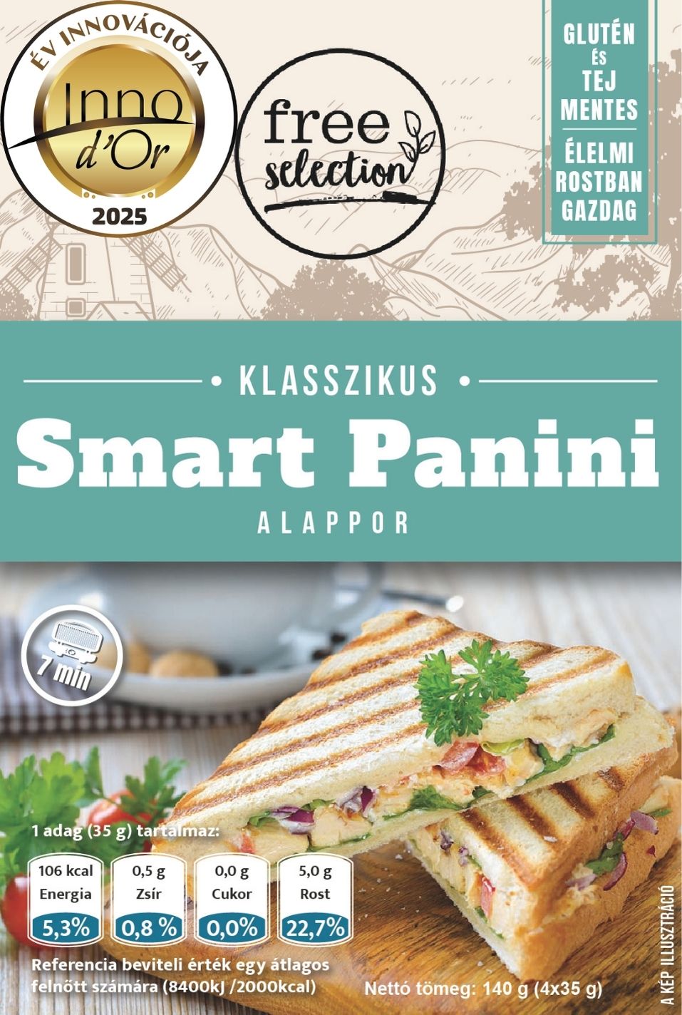 Free Selection Klasický Panini základný prášok 4x35g 140 g