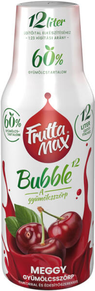 Fruttamax Bubble 12 višňa 500 ml