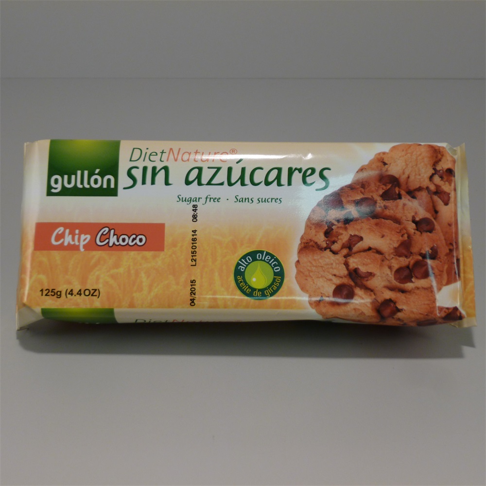 Gullón, sušienky s čokoládovými kúskami a sladidlom 125 g