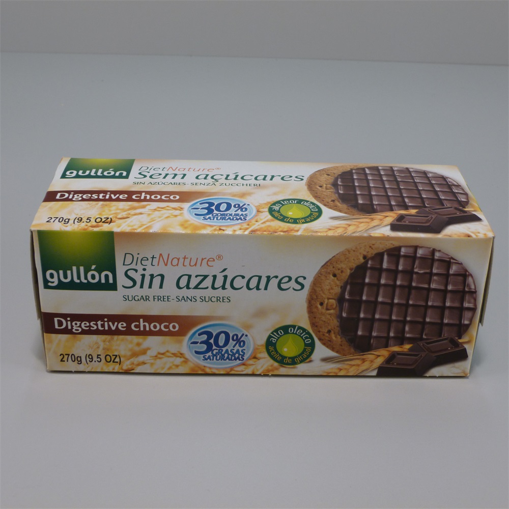 Gullón sušienky s otrubami v horkej čokoláde s sladidlom 270 g