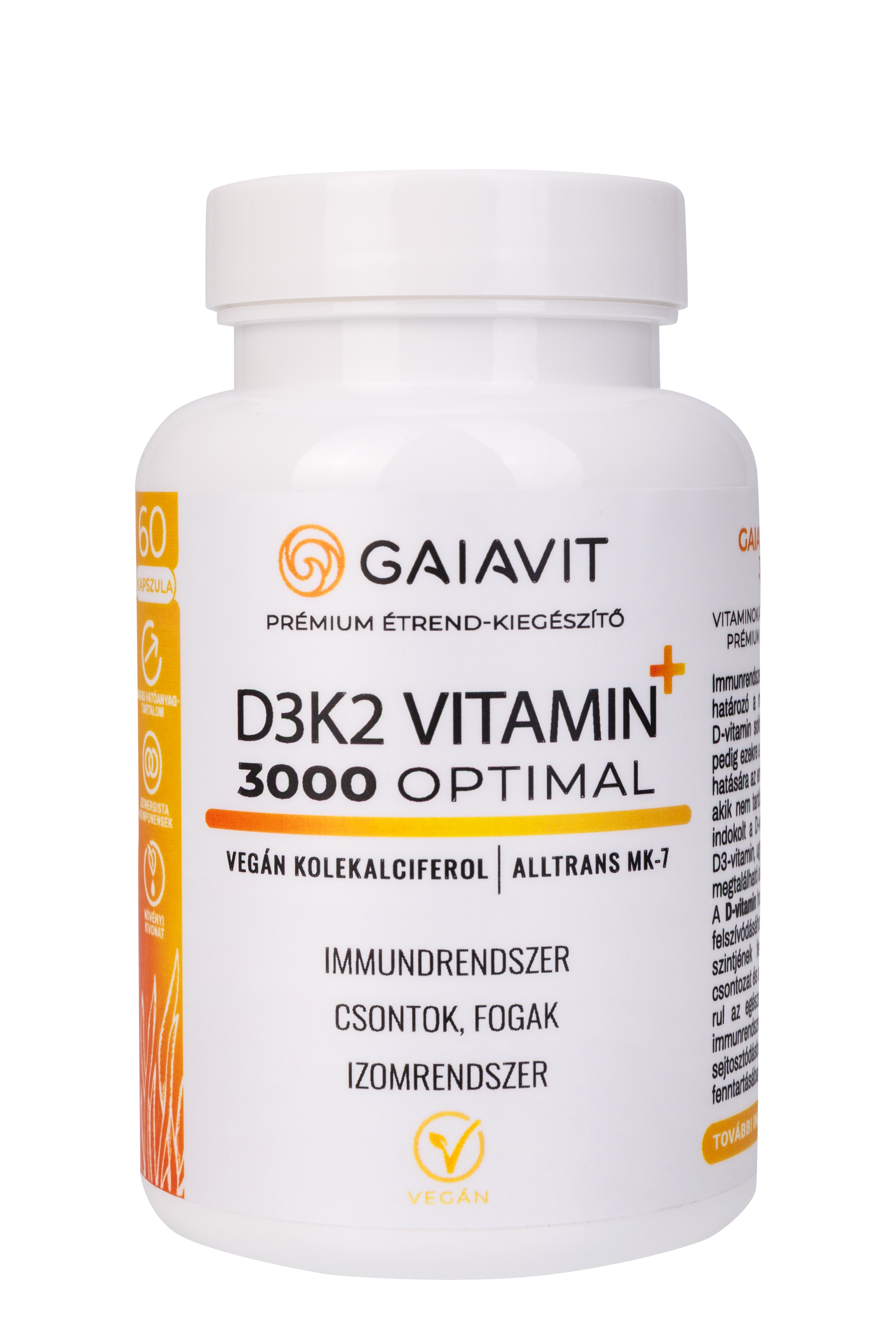 Gaiavit d3k2 vitamín 3000 optimal kapsula 60 ks