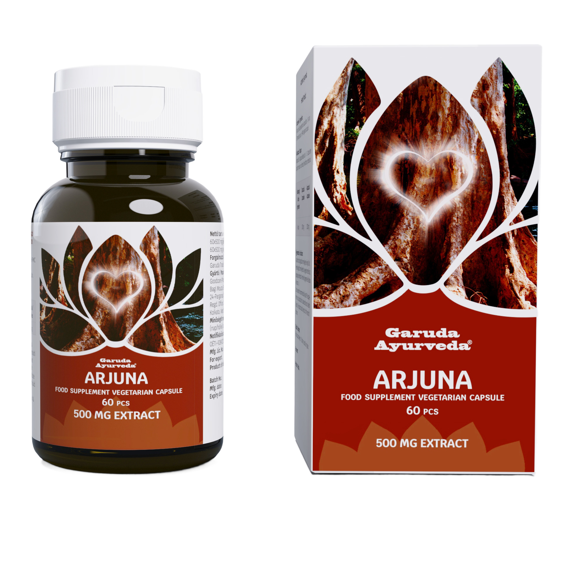 Garuda ayurveda arjuna vegán kapsula 60 ks