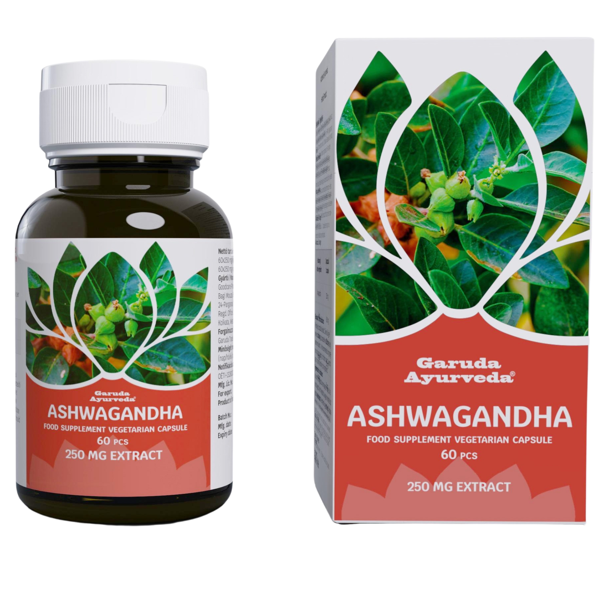 Garuda ayurveda ashwagandha kapsula vegetariánska 60 ks