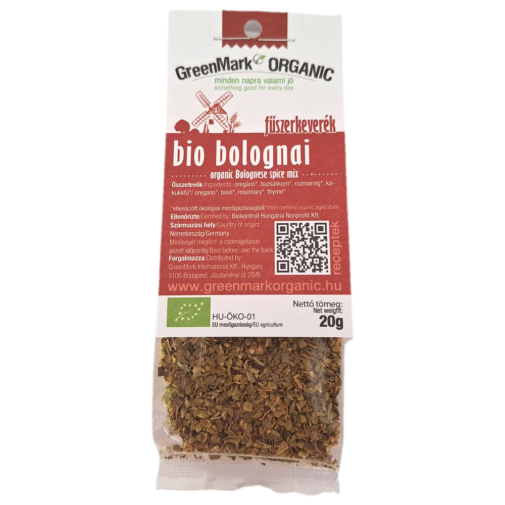 GreenMark Organic bio koreniaca zmes Bolognese 20 g