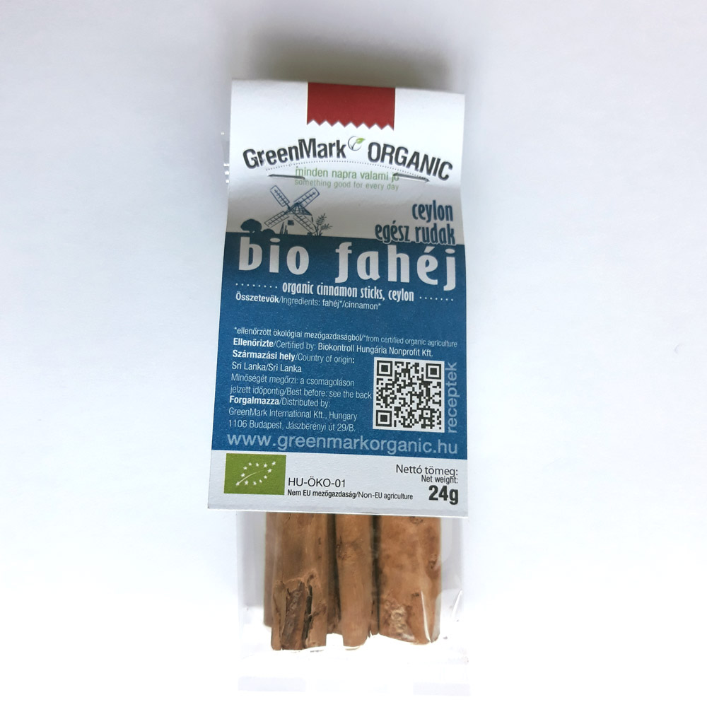 Greenmark Bio Celá Cejlónska Škorica 24 g