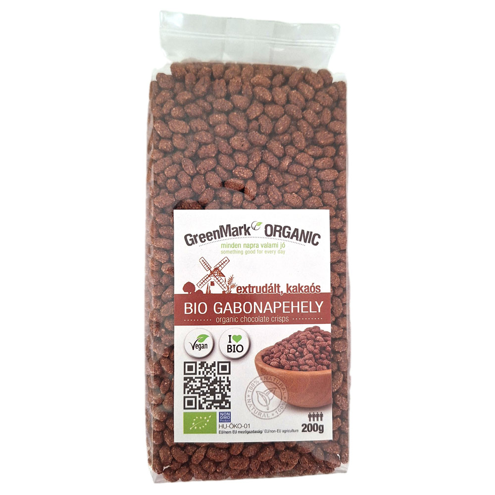 GreenMark Organic Bio kakaové extrudované cereálie 200 g