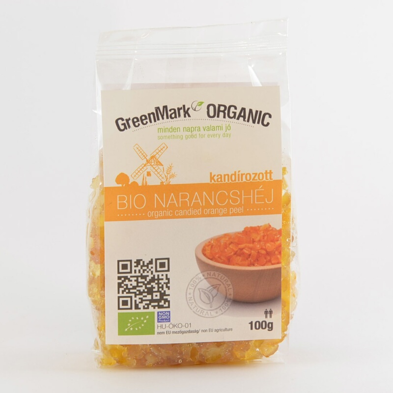 GreenMark Organic bio Kandizovaná pomarančová kôra 100 g