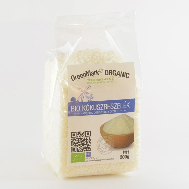 GreenMark Organický strúhaný kokos 200 g
