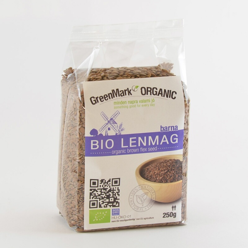 GreenMark Organic Bio hnedé ľanové semienka 250 g
