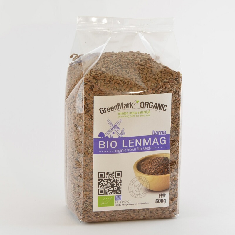 GreenMark Organické hnedé ľanové semienka 500 g