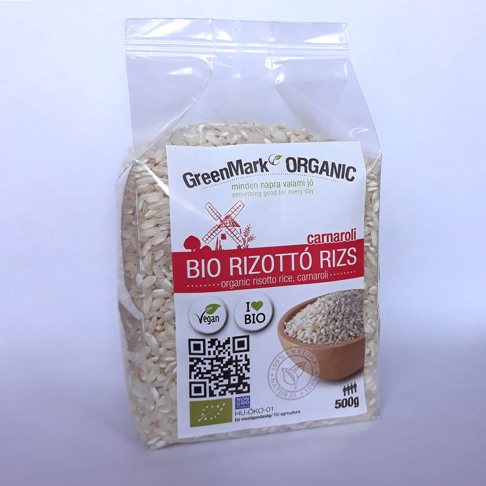 GreenMark Organic Carnaroli biela bio ryža na rizoto 500 g