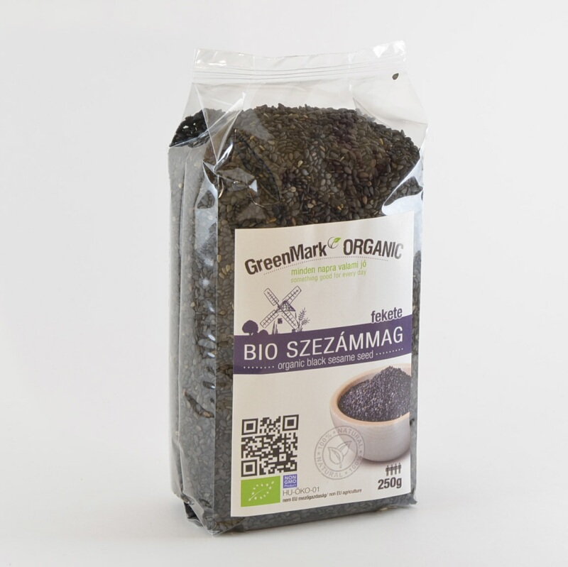 Greenmark bio sezamové semienka čierne 250 g