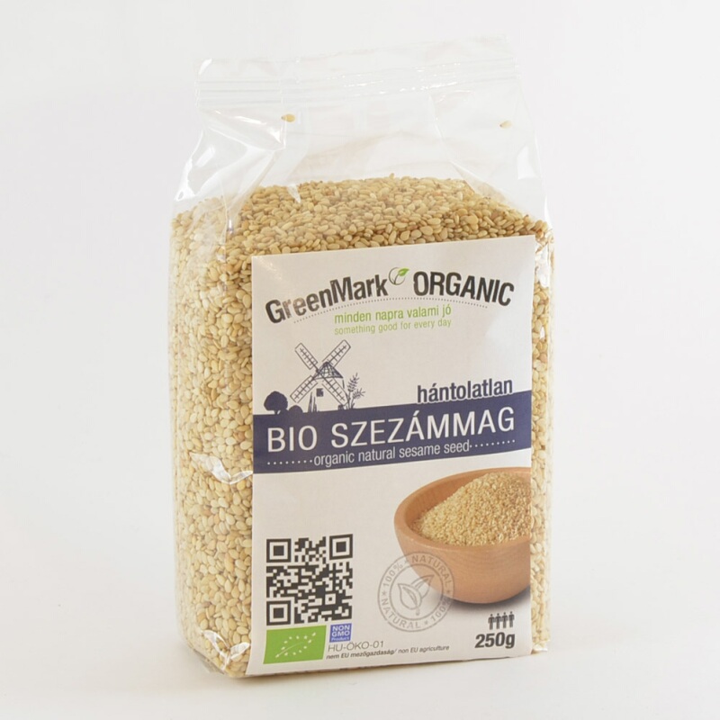 Greenmark bio sezamové semienko nelúpané 250 g