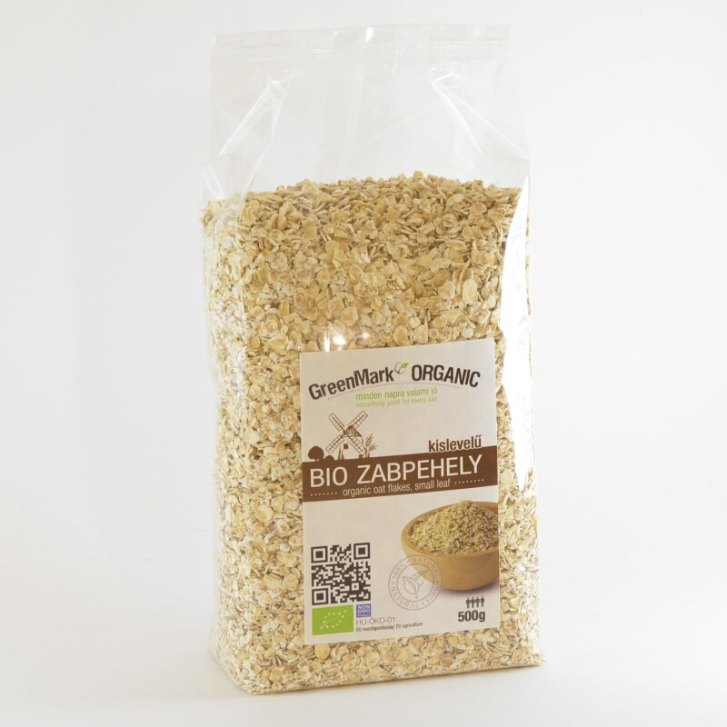 Greenmark bio ovsené vločky malé zrno 500 g