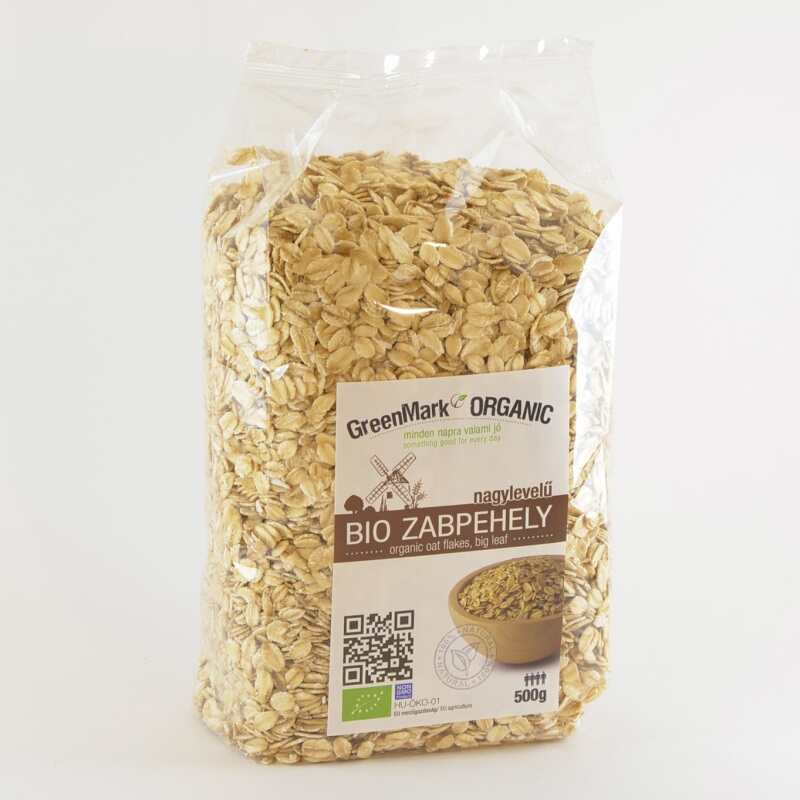 Greenmark bio ovsené vločky veľké listy 500 g