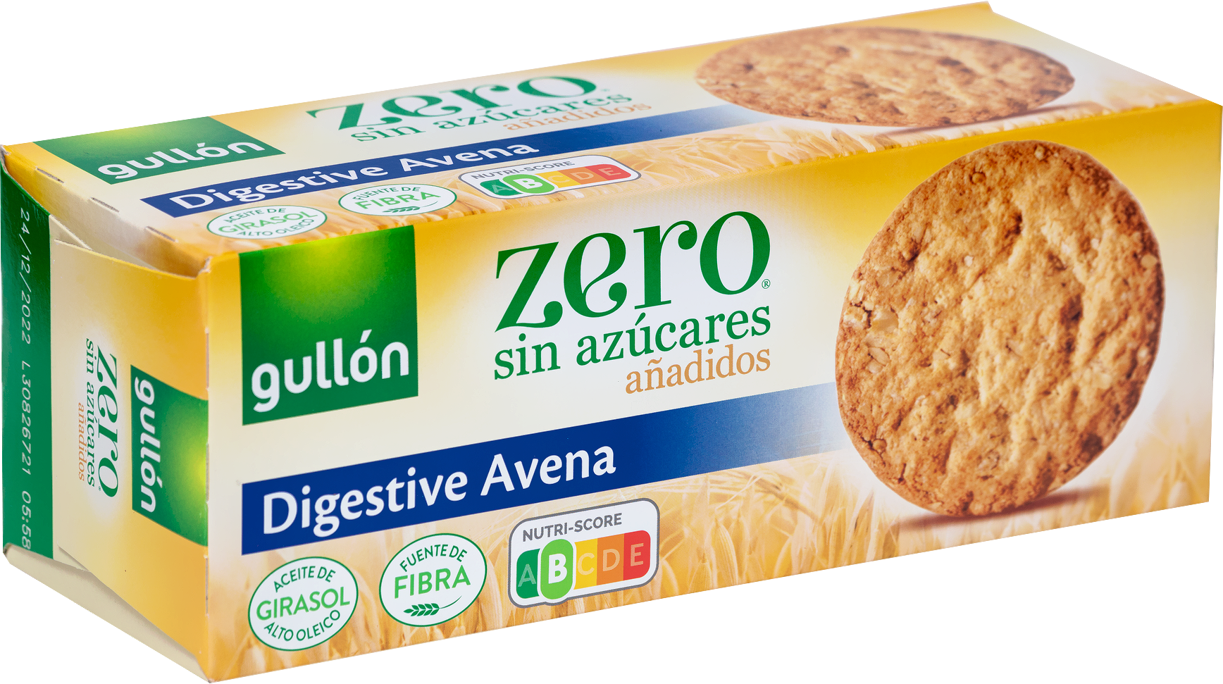 Gullón digestive avena čokoládové sušienky bez pridaného cukru 225 g