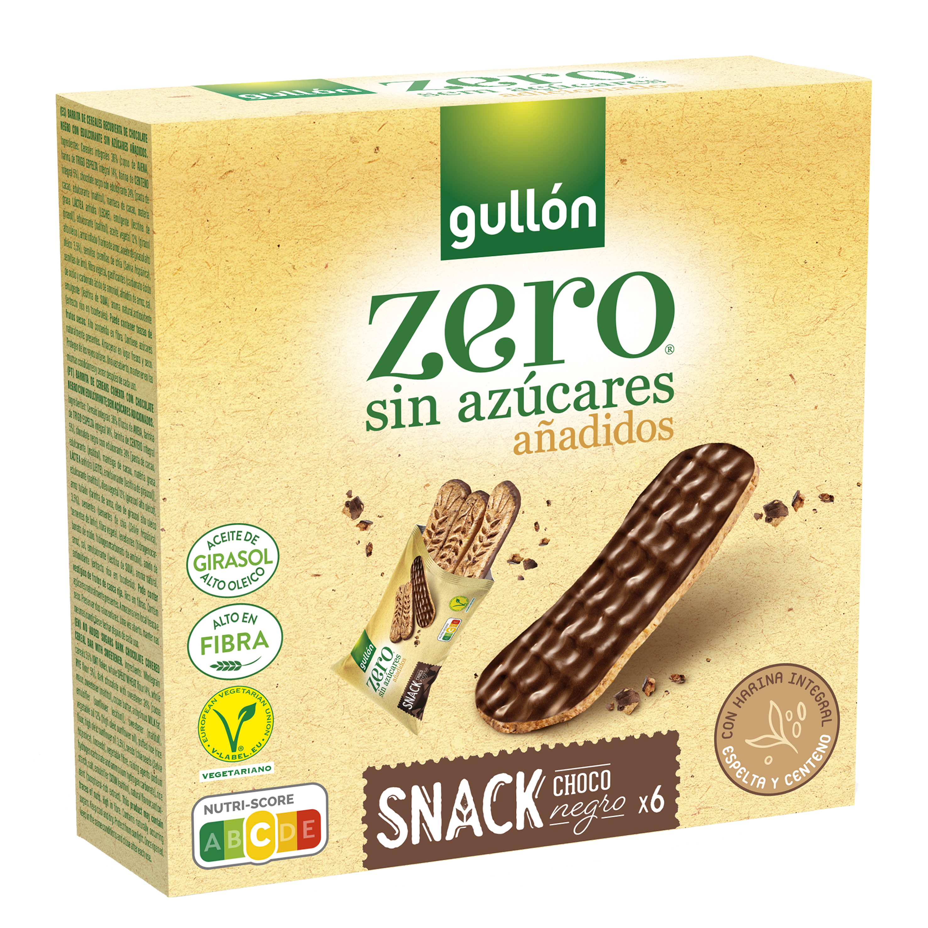 Gullón snack zero jedálenská čokoláda 6x25g 150 g