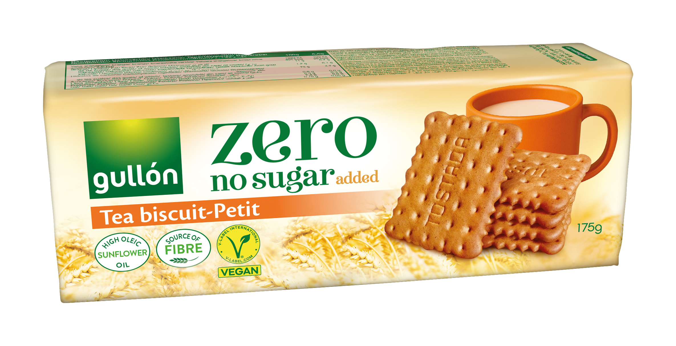 Gullón teakeks s pridaným cukrom bez pridaného cukru petit 175 g