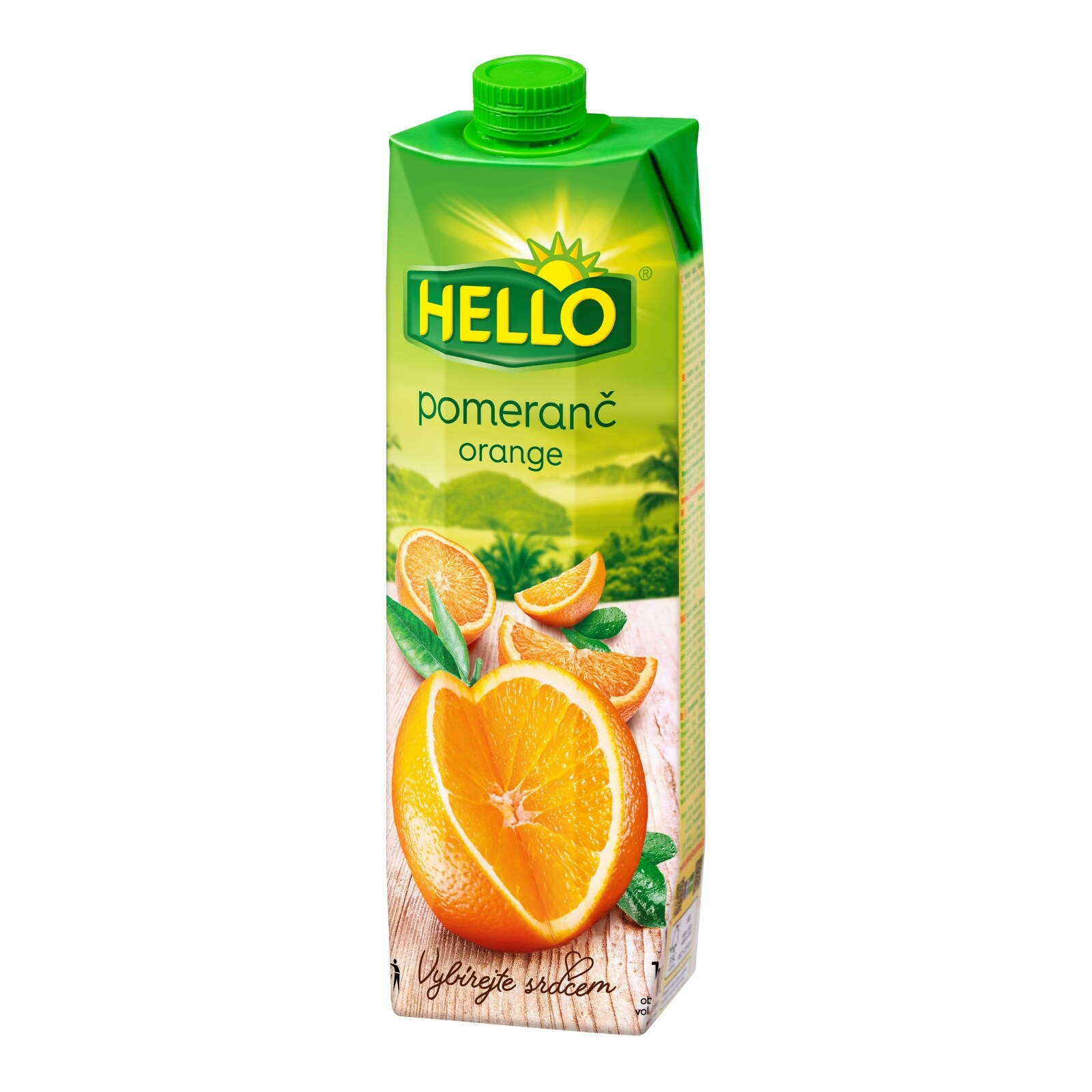 Hello pomarančová šťava 50% 1000 ml