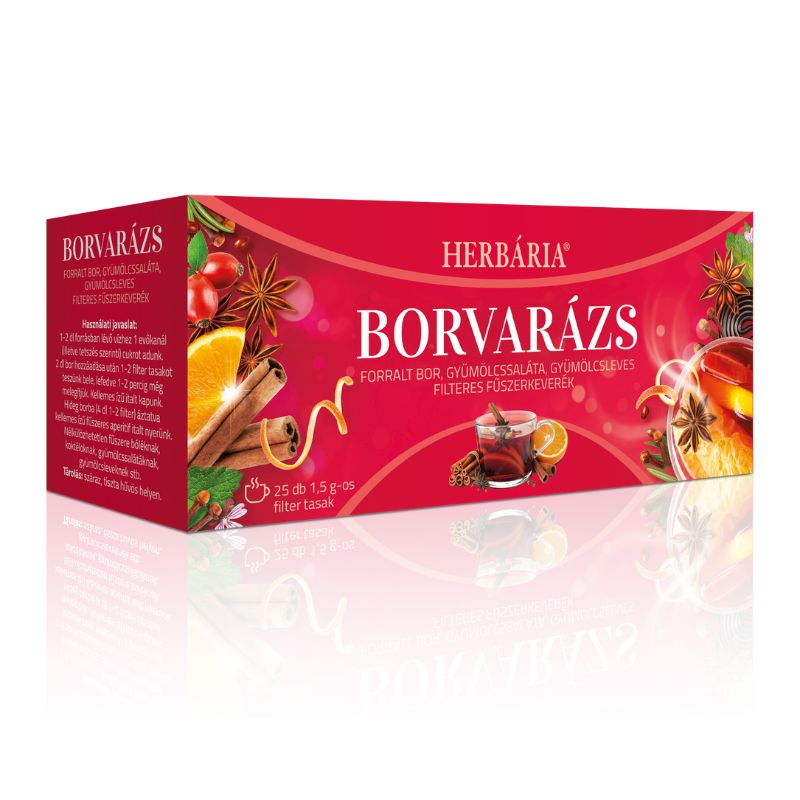 Herbária Borvarázs korenené vrecúška na varené víno 25 x 1,5 g