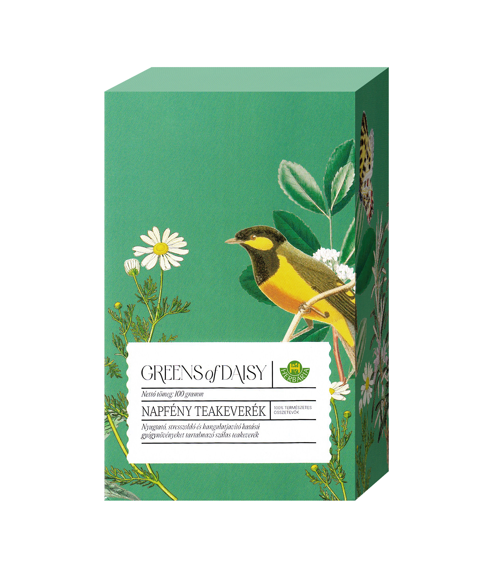 Herbária greens of daisy napfény čajová zmes 100 g