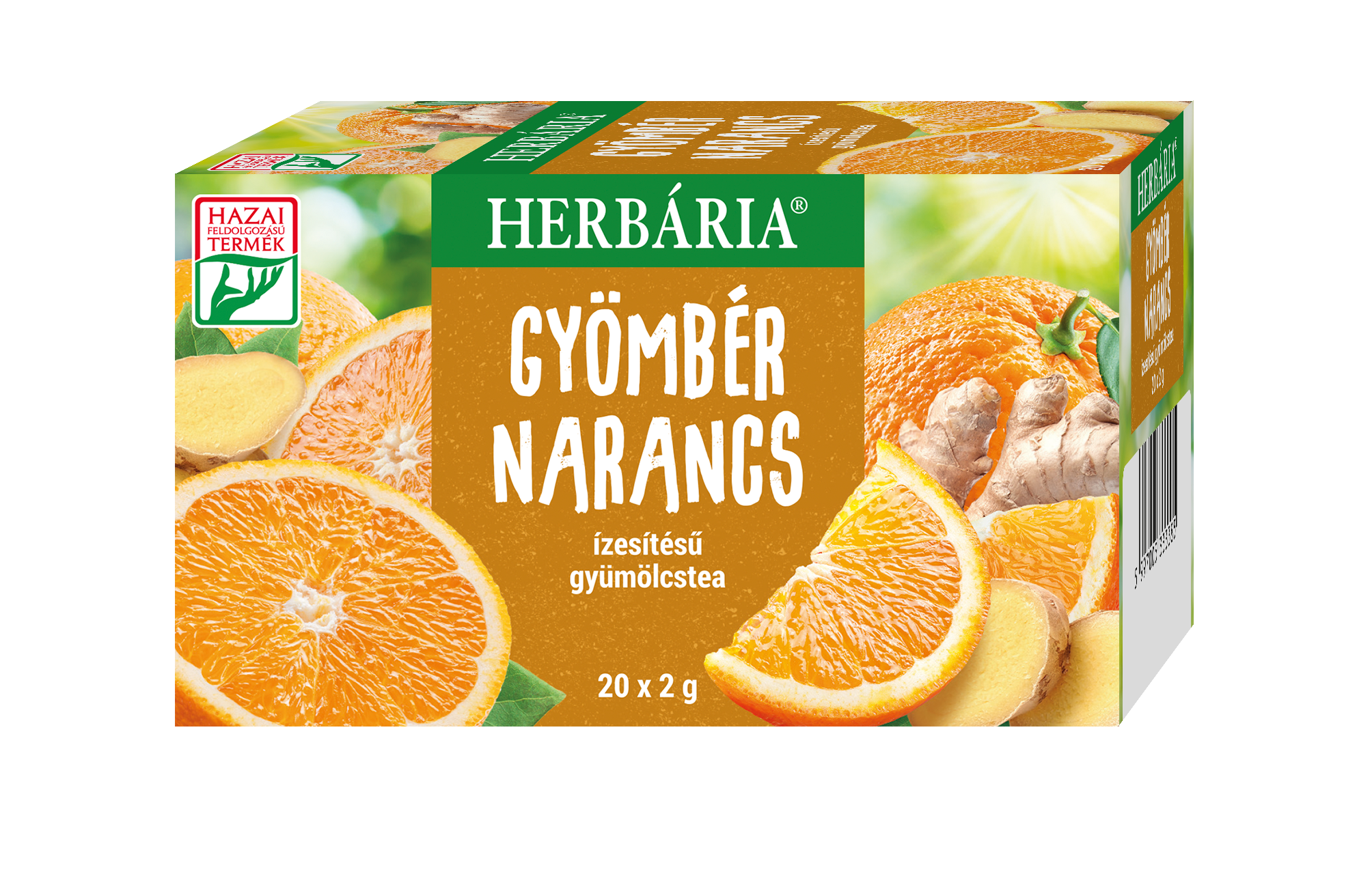 Herbária zázvorový čaj s príchuťou pomaranča 20x2g 40 g
