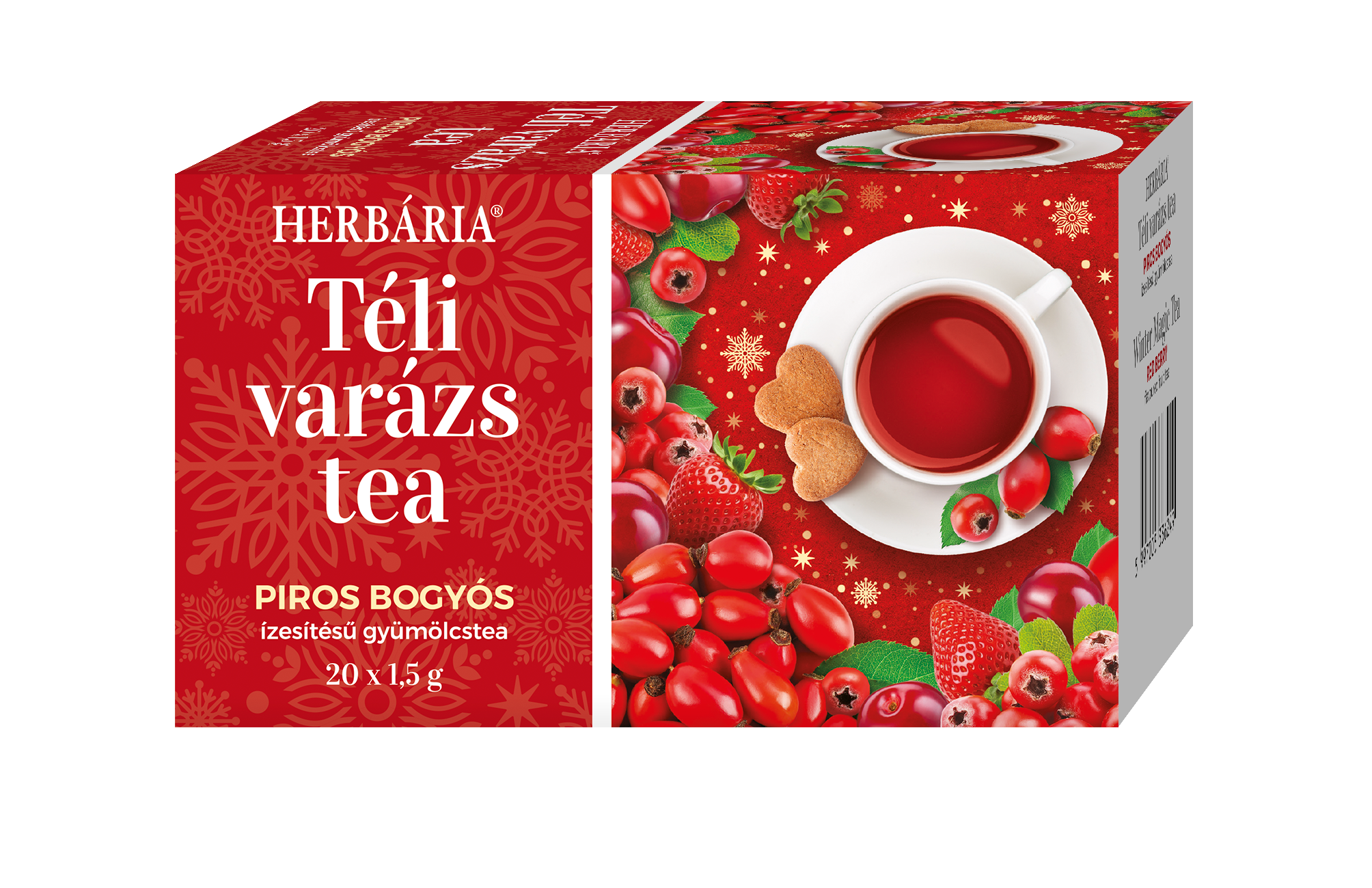 Herbária zimné čaro červené bobuľové príchuť čaj 20x1,5g 30 g