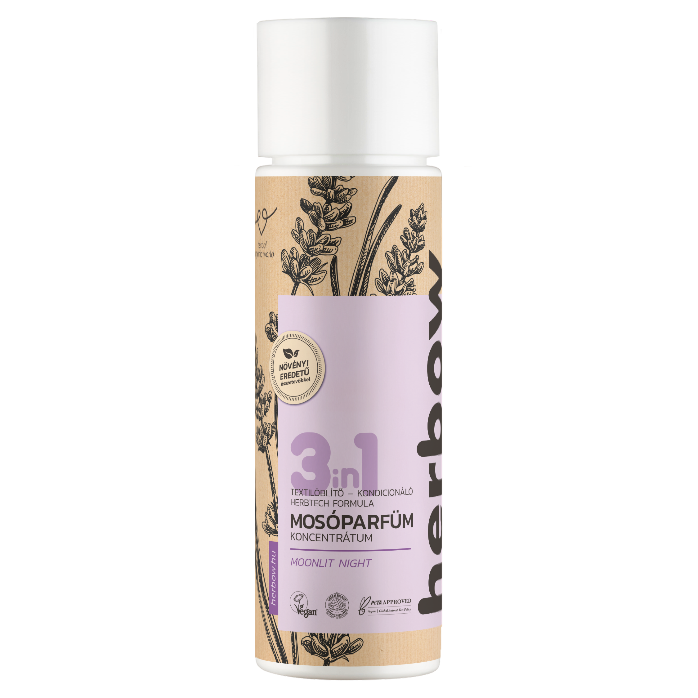 Herbow 3in1 prací parfum, aviváž a kondicionér koncentrát mesačná noc 200 ml