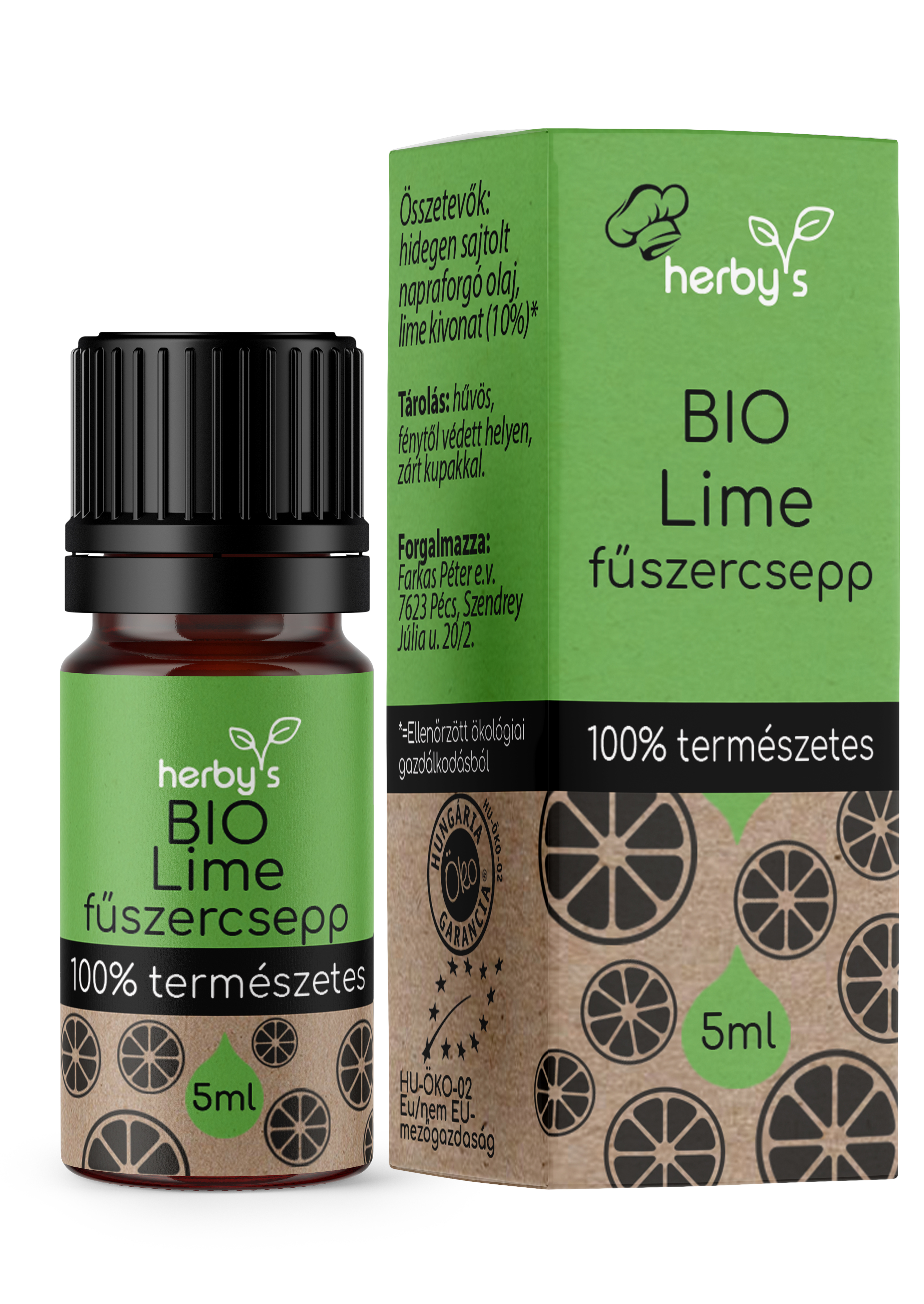 Herbys Bio limetková koreniaca esencia 5 ml