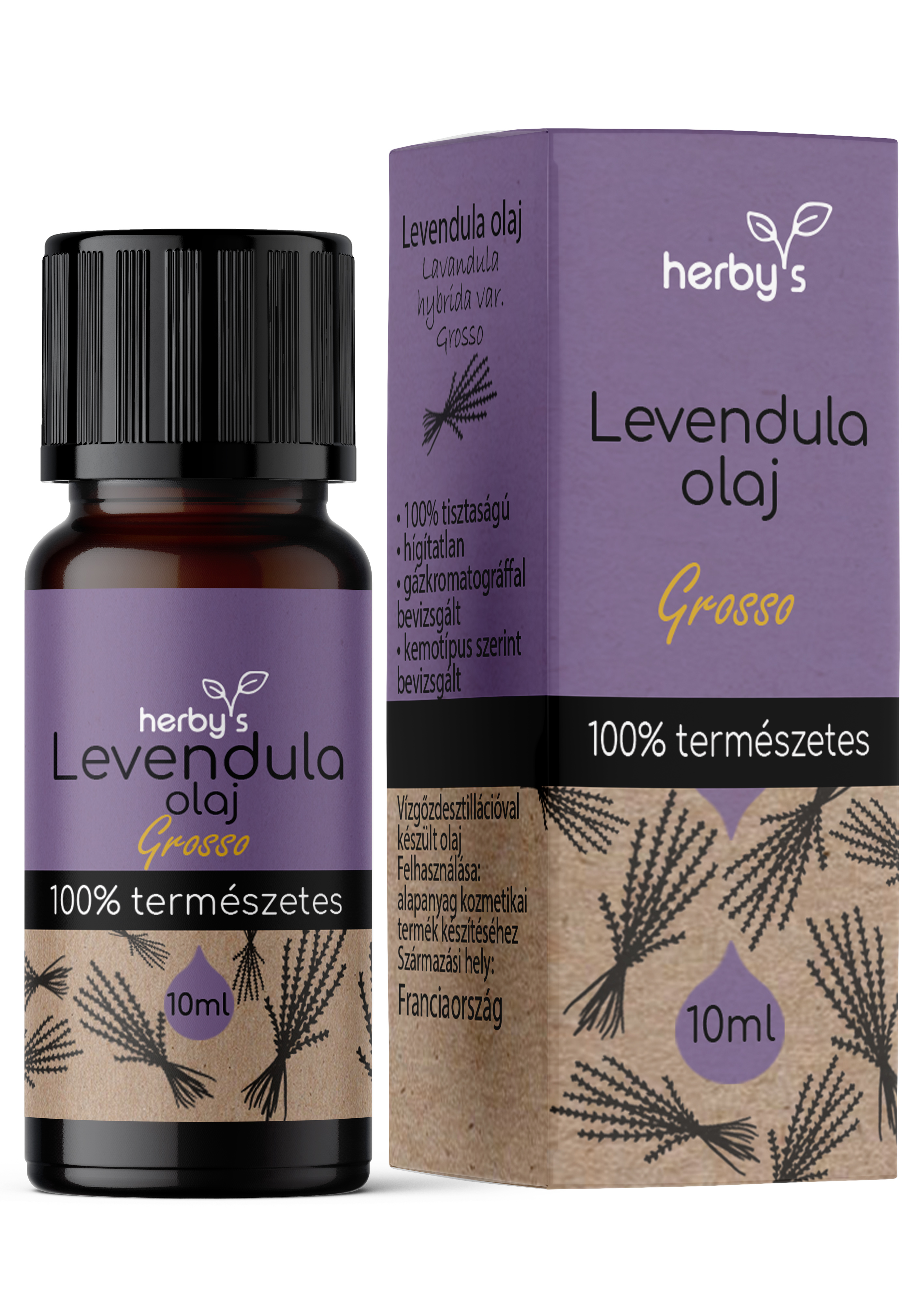 Herbys Levanduľový esenciálny olej Grosso 10 ml