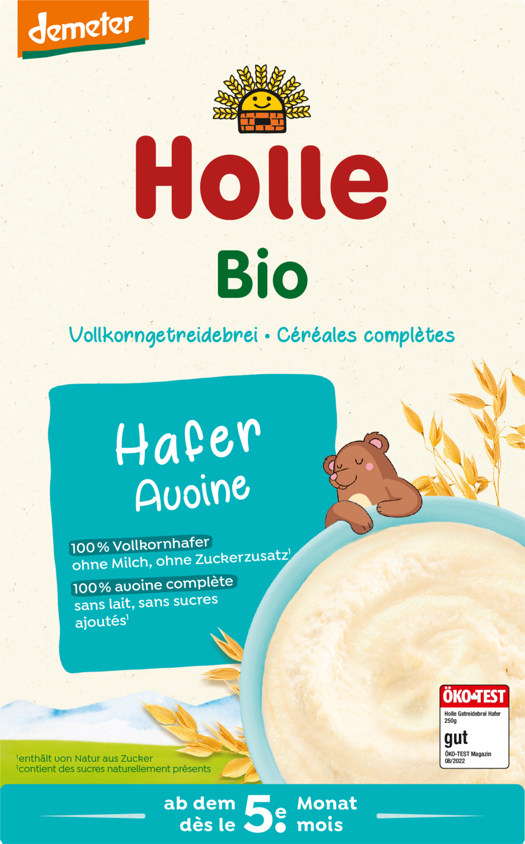 Holle Bio Celozrnná ovsená kaša pre bábätká 250 g