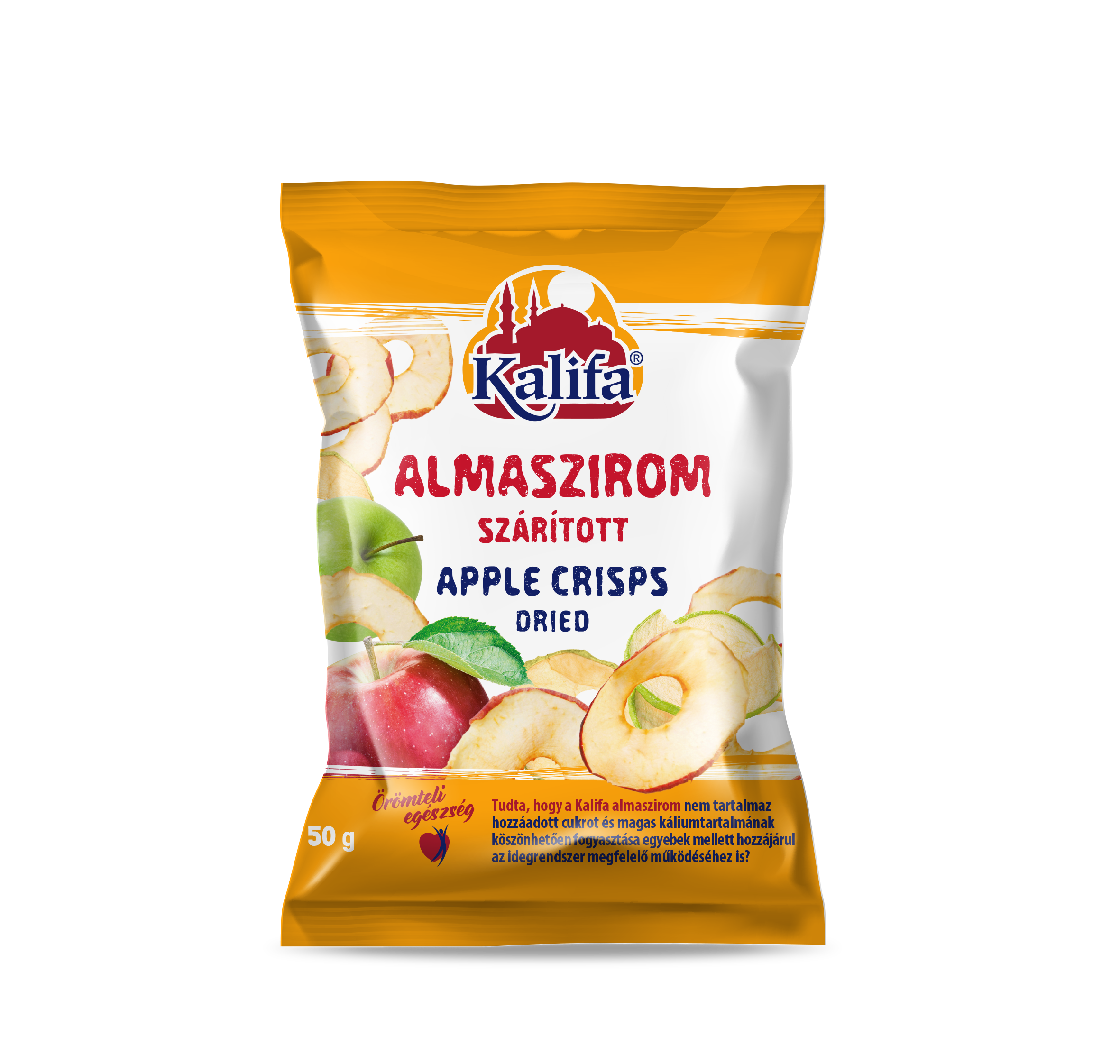 Kalifa sušené jablkové chipsy 50 g