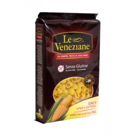 Le Veneziane bezlepkové kukuričné cestoviny Pipe Rigate 250 g