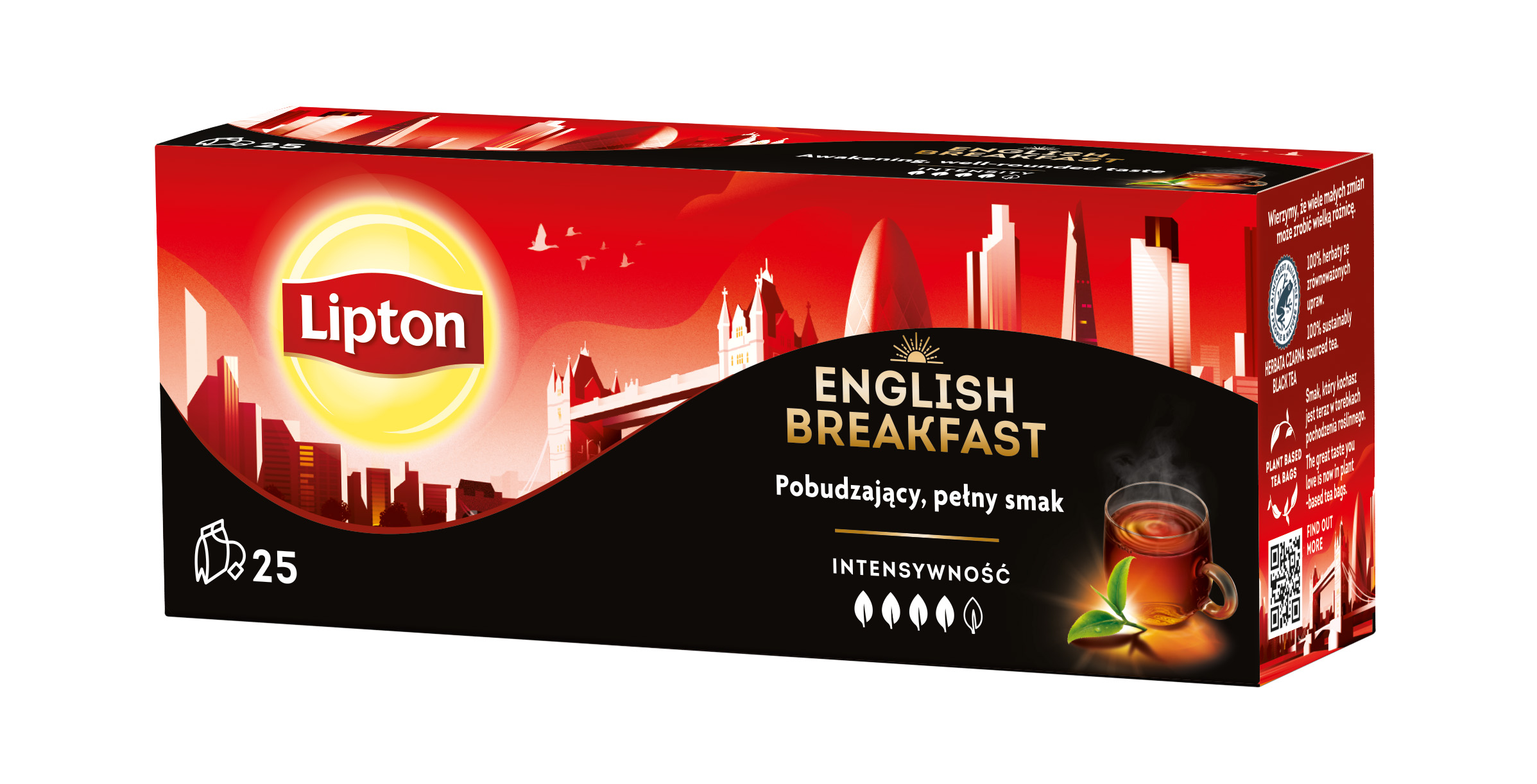 Lipton anglický raňajkový čaj 25x2g 50 g