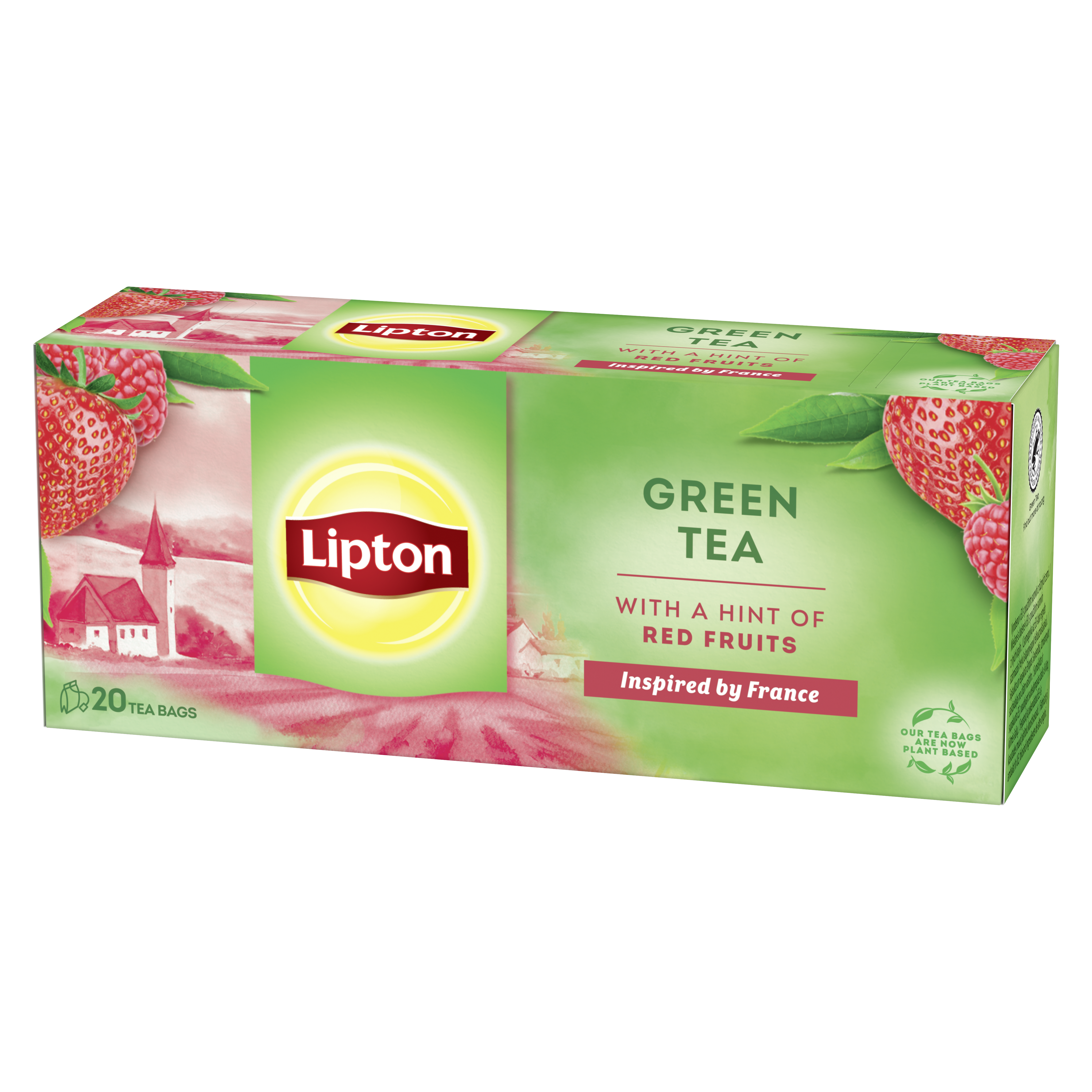 Lipton zelený čaj malina 20x1,4g 28 g