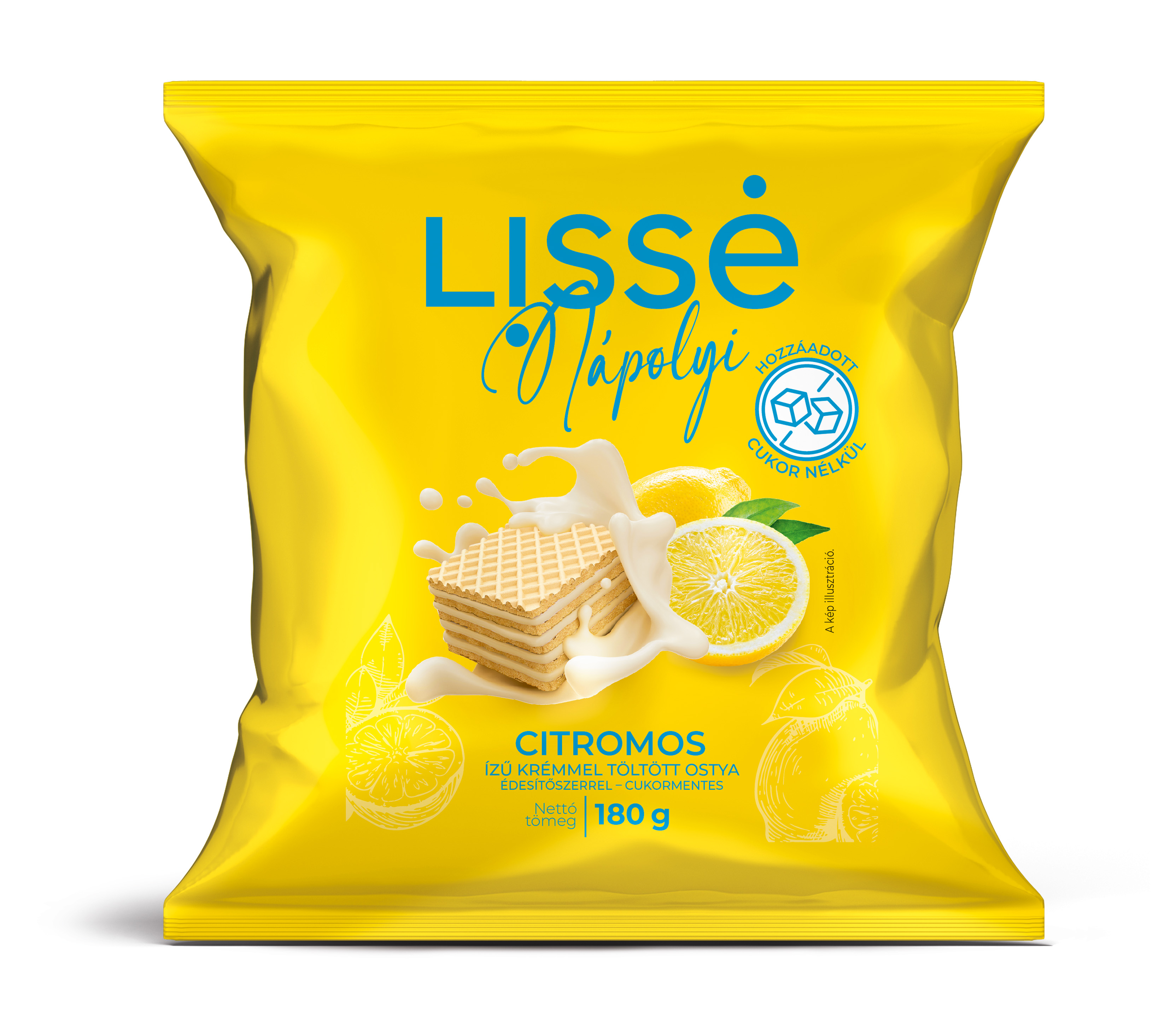 Lissé hcn citrónová plnená oblátka 180 g