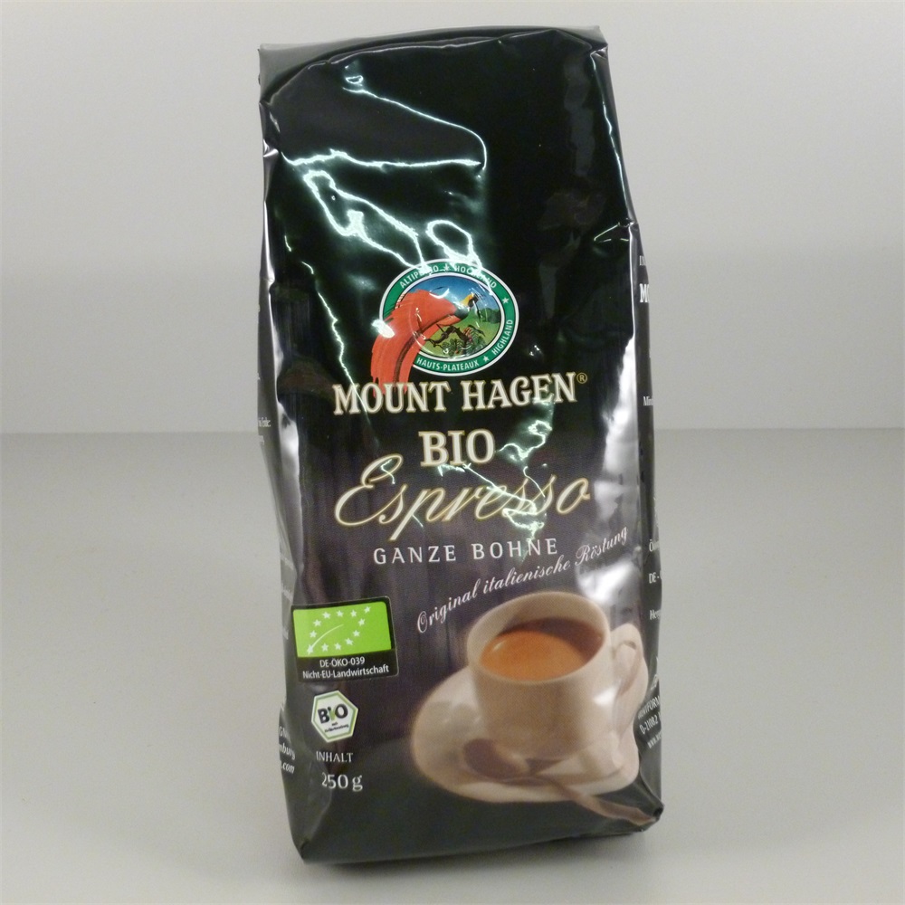 Mount Hagen organické espresso kávové zrná 250 g