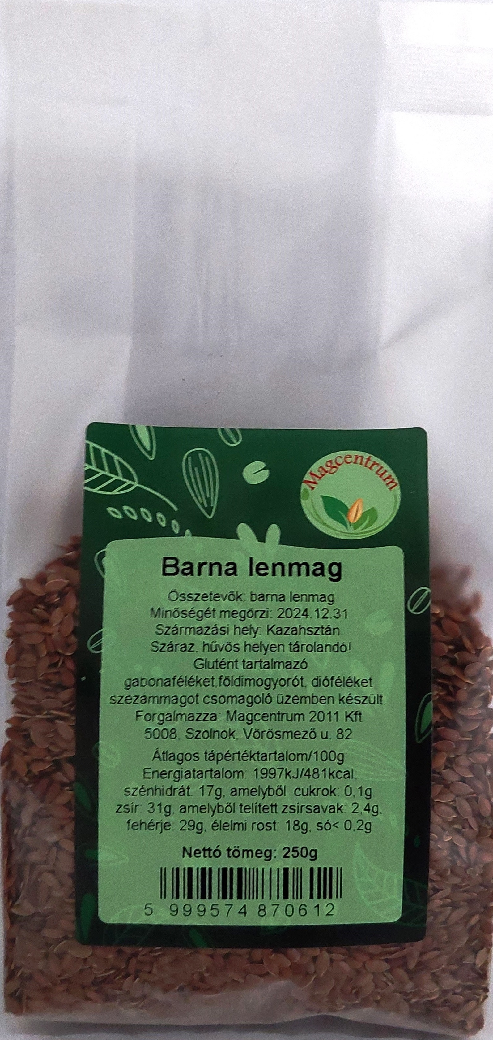Magcentrum hnedé ľanové semienko 250 g
