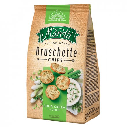 Maretti Chrumkavé bruschetty s príchuťou kyslej smotany a cibule 70 g