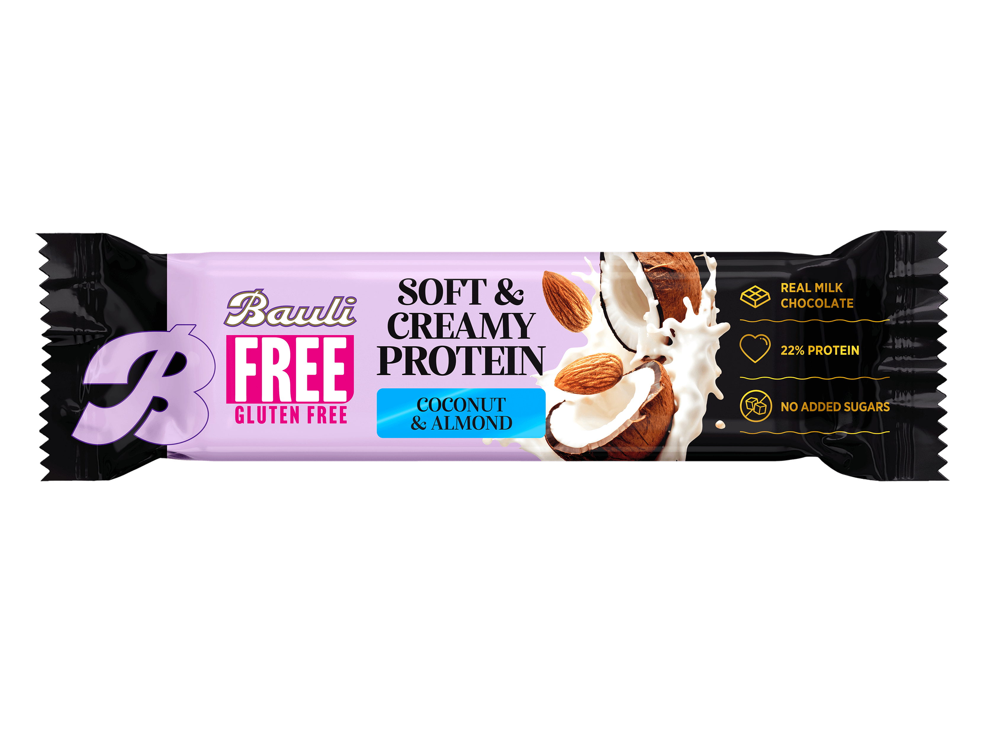 Max Sport bezlepková soft creamy kokosová a mandľová tyčinka 45 g