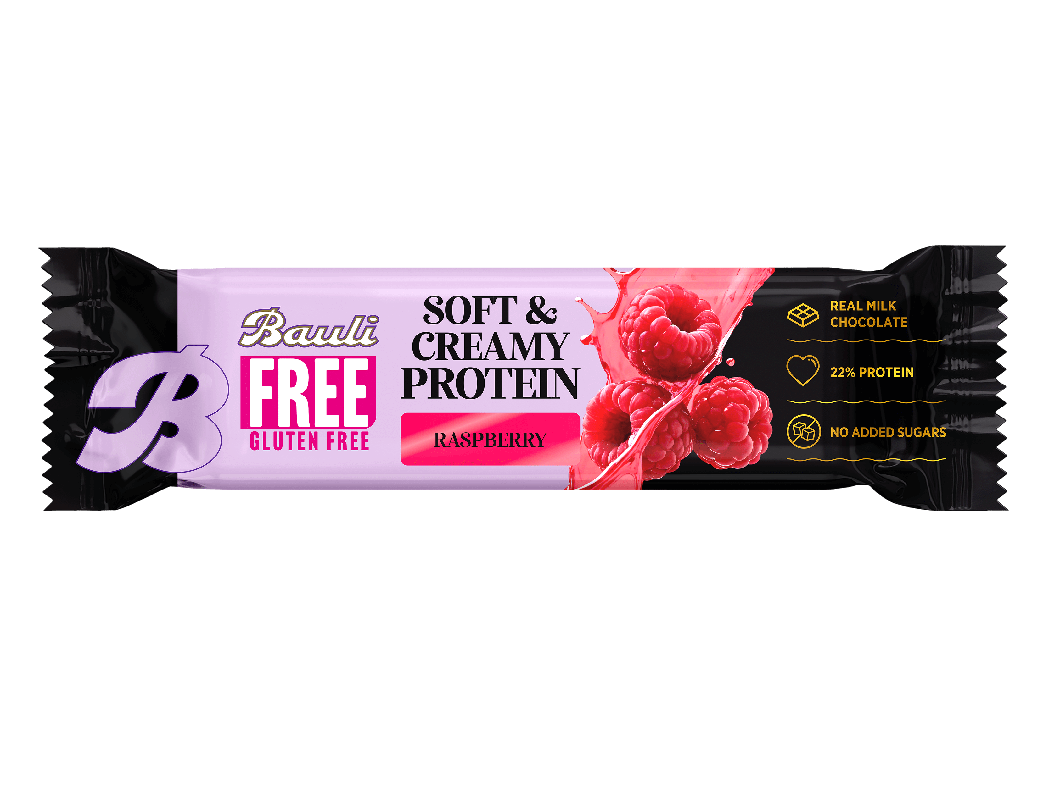 Max Sport bezlepkové soft creamy malinové tyčinky 45 g
