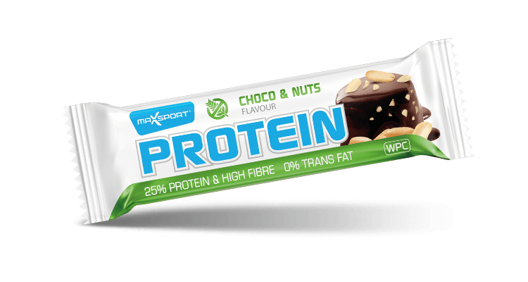 Maxsport proteínová tyčinka s čokoládou a orieškami 60 g
