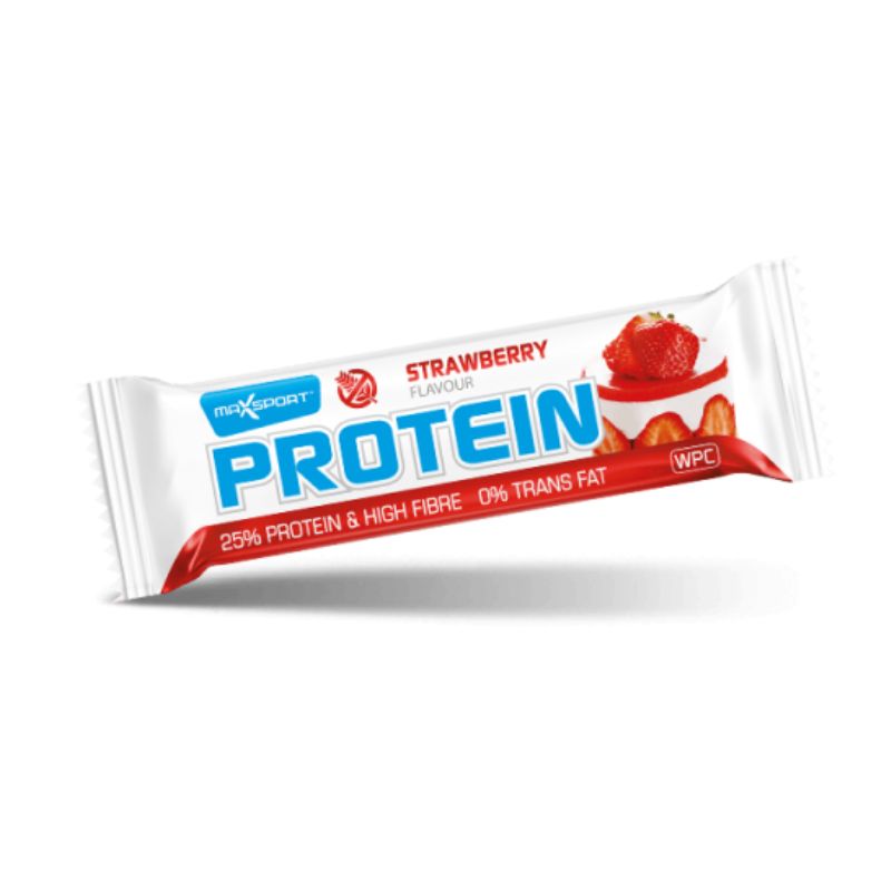 Max Sport proteínová tyčinka jahodová bezlepková 50 g