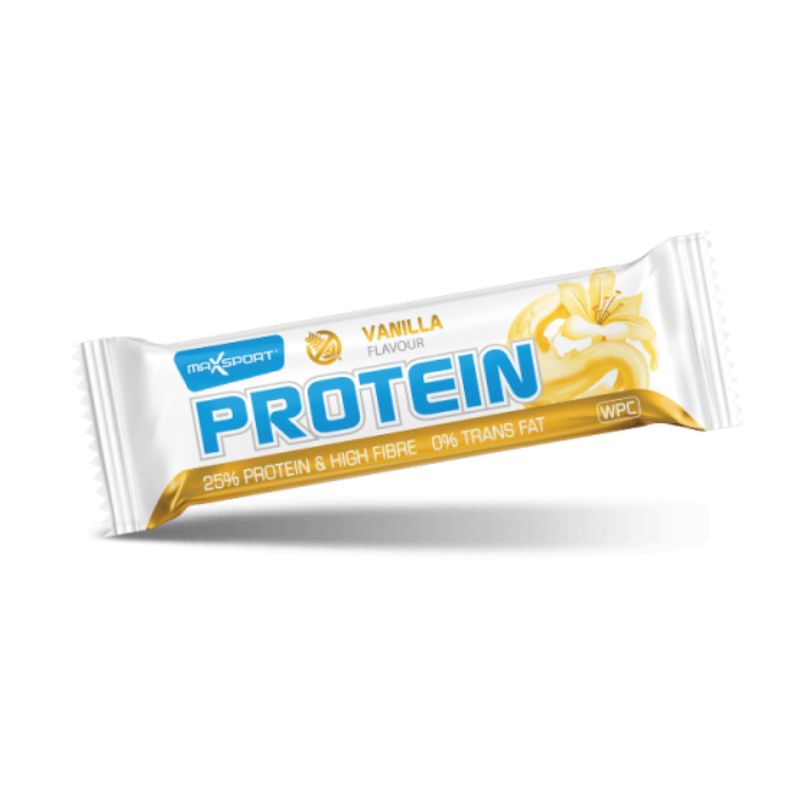 Max Sport proteínová tyčinka s vanilkovou príchuťou bezlepková 50 g