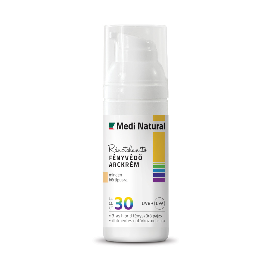 Medinatural protivráskový pleťový krém s SPF30 a slnečnou ochranou 50 ml