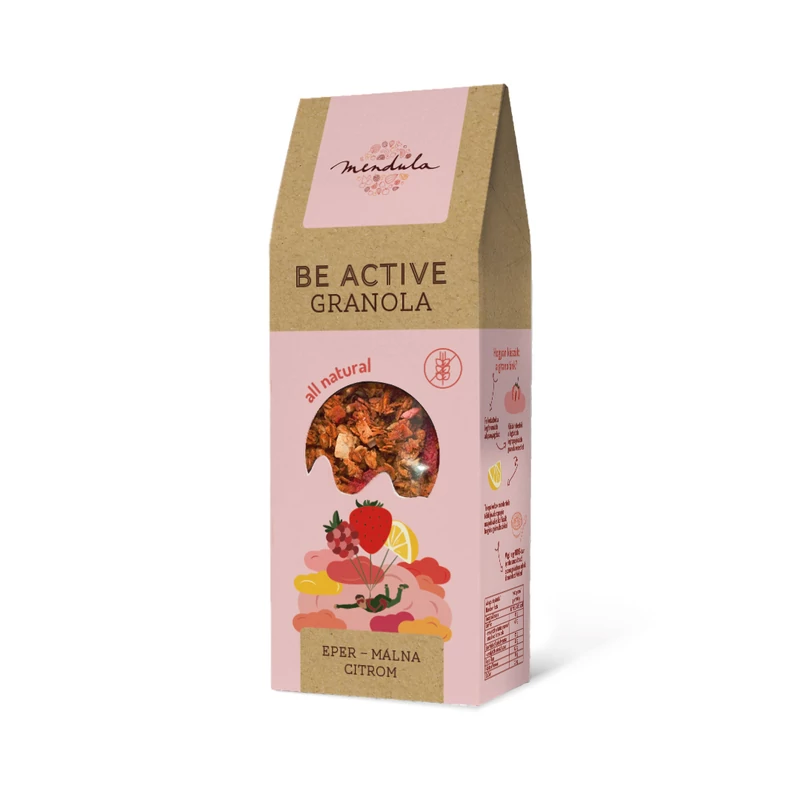 Mendula jahodovo-malinovo-citrónová granola 300 g